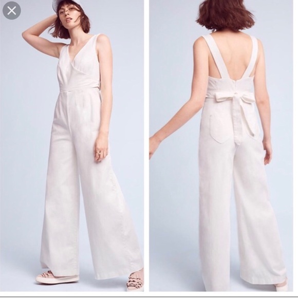 anthropologie white romper